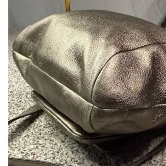 Coach Metallic Leather Kristin Hobo Shoulder Bag 14783 - Picture 6 of 10